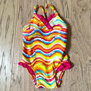 Wonderkids Vibrant Wave One Piece Swimsuit